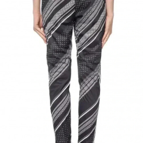 NWT Adidas Original striped black white slim fit casual athletic jogger pant  S - Picture 1 of 7